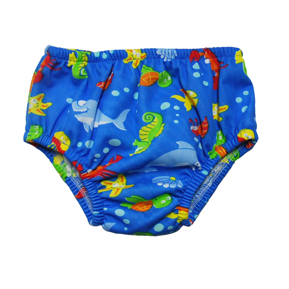 Polyester Bird eyes cloth Baby Pool Swimming shorts Swim Nappy Baby Swim